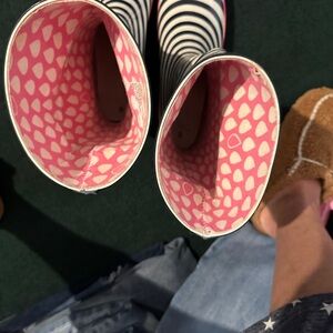 Striped Women's Winter & Rain Boots